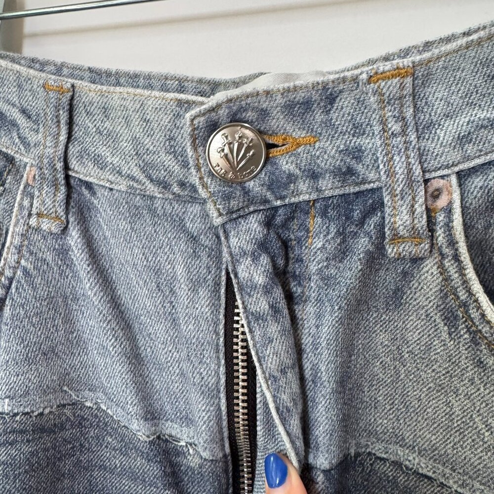 Rag & Bone Miramar Sofie Wide-Leg Pants Sweatpant Jeans Blue 27 - Picture 7 of 12